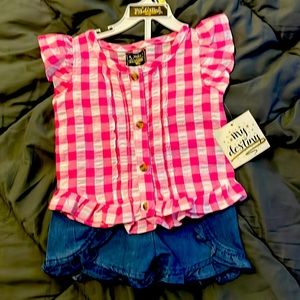 Girls 2-piece shirt set